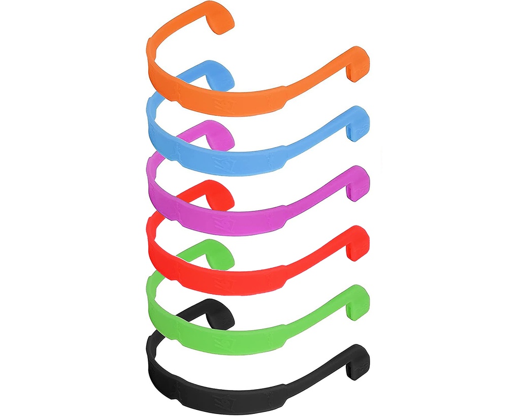 Pack (6 ud) banda silicona elástica gafas