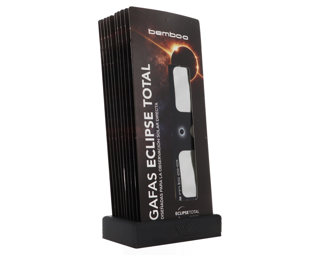 Expositor PERSONALIZADO para gafa de eclipse (10 UD)
