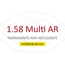 Lente Orgánica 1.58 Multi AR Ø 60