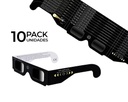 Pack 10 gafas eclipse homologadas ISO12312-2 (formato económico)