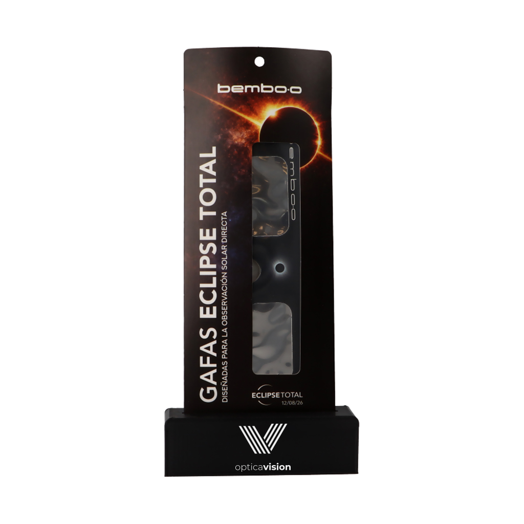 Expositor PERSONALIZADO para gafa de eclipse