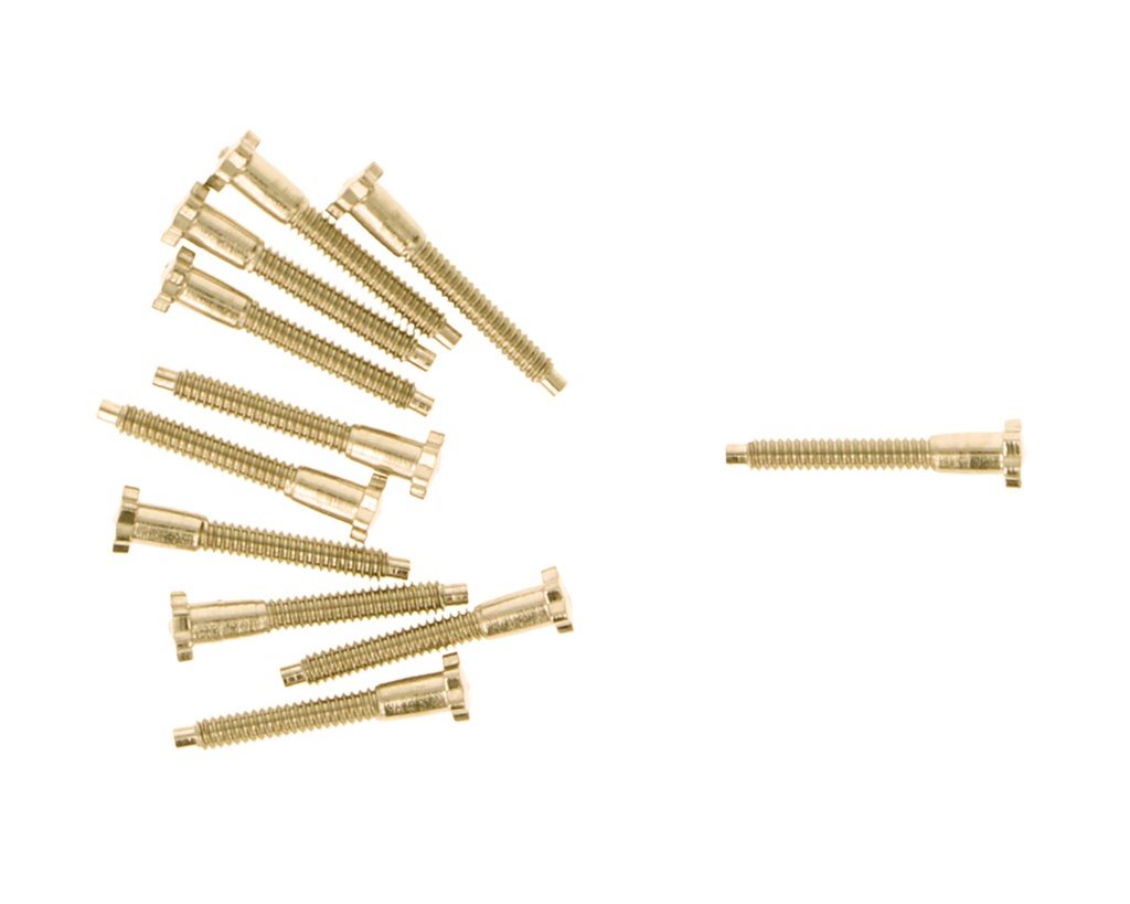 Tornillo autocentrado acero dorado (+) C:2.2 P:1.4 L:10.0  25 ud