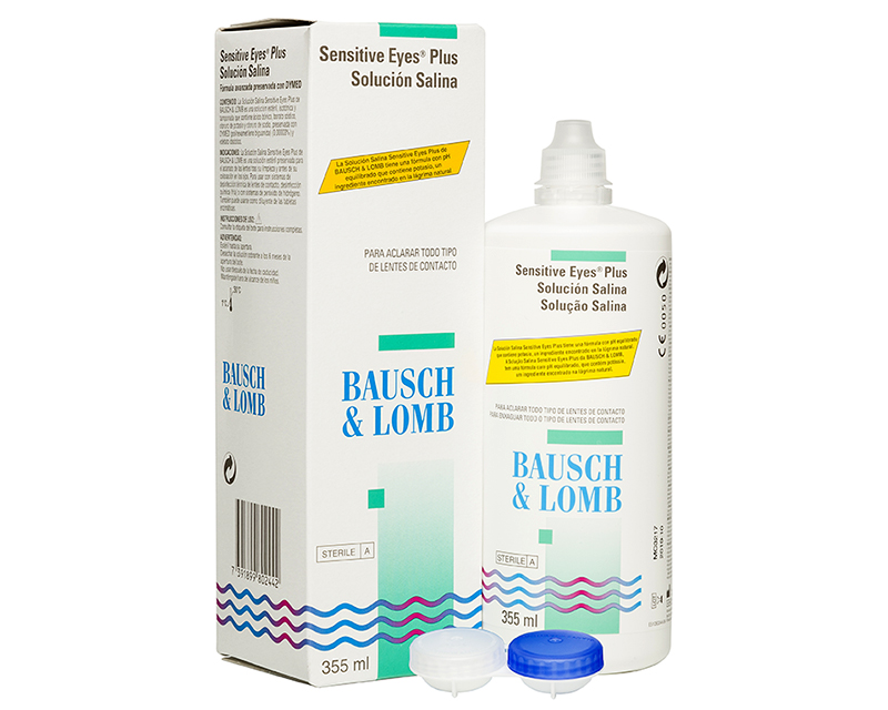 Solución Salina Sensitive Eyes 355 ml Bausch+Lomb