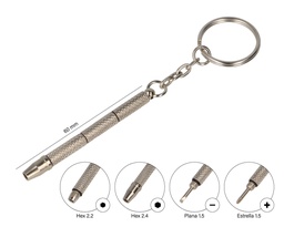 Destornillador de bolsillo para reparación de gafas