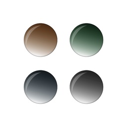 Talco solar degradado CR39 Base 6 Absorción 85%